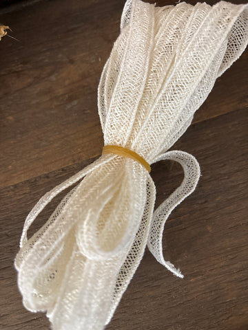 Hemp Weave Trim- White