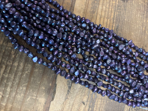 Extra Small Fresh Water Purple Pearl Strand
