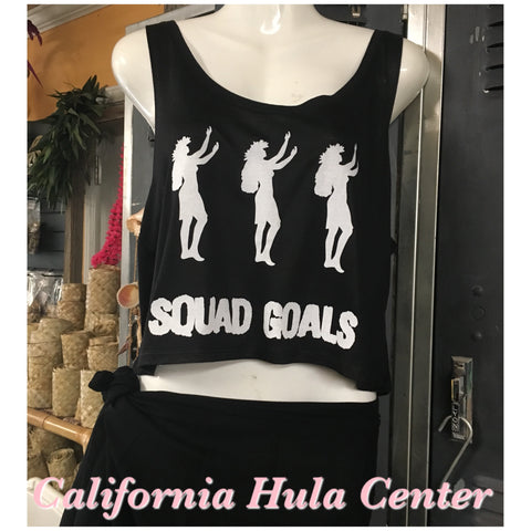 Box Tank Top - "Squad Goals"- Black