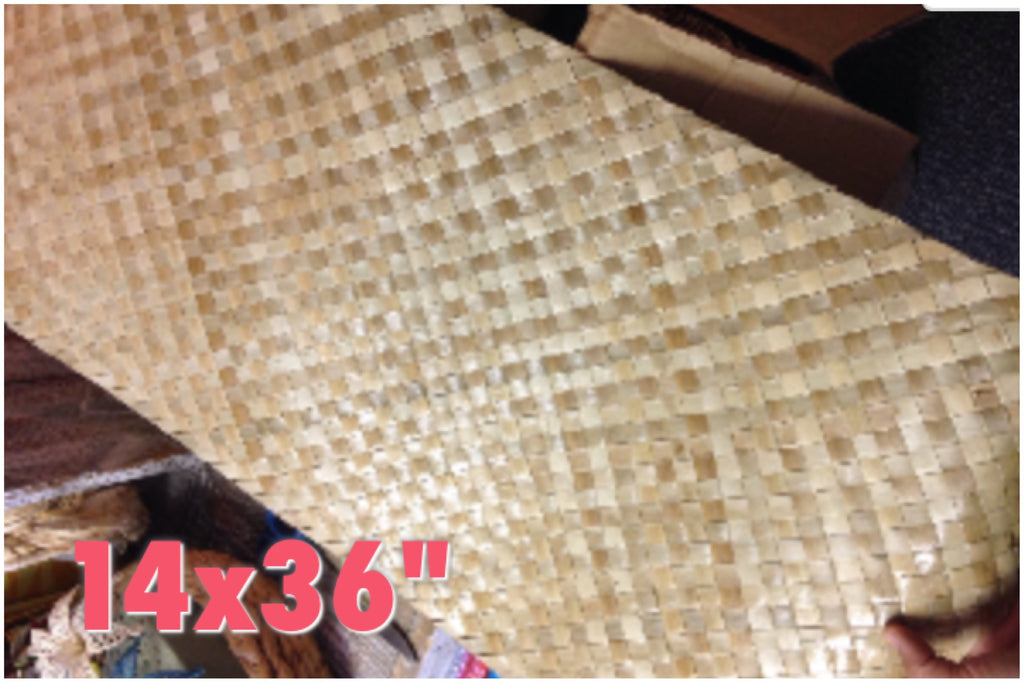 Woven Lauhala Mat California Hula Center