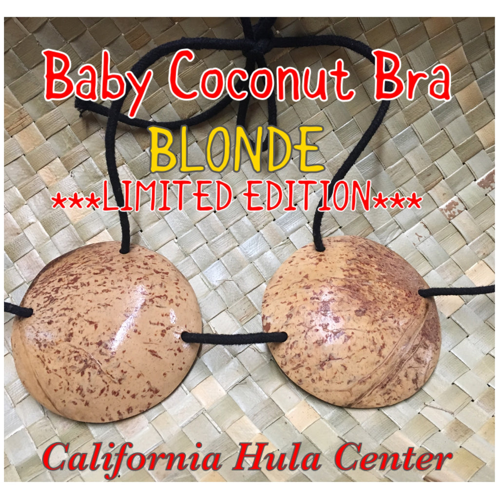 Blonde Coconut Bra (for little people) – California Hula Center
