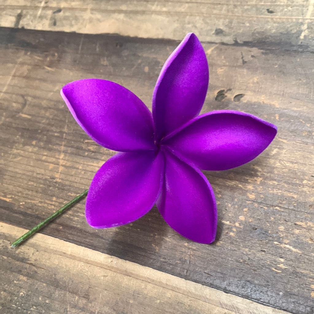 Foam Plumeria Hair Pick- Purple – California Hula Center