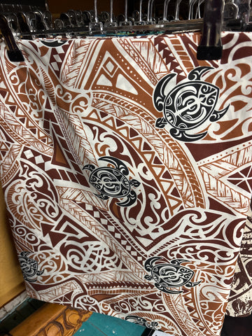 I’e Lavalava- Brown/Tan Honu