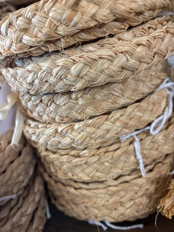Woven Raffia - Rough weave 1” Wide