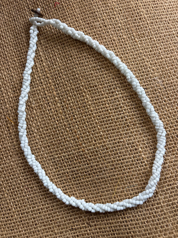 Beaded Necklace- White