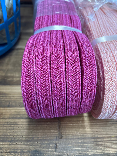 Hemp Weave Trim- Fuchsia Pink