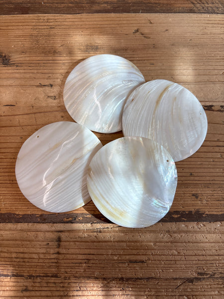 Mother of Pearl Round Shell White Lip