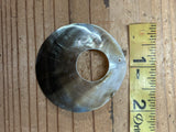 Black Lip Mother of Pearl Round Shell with Hole