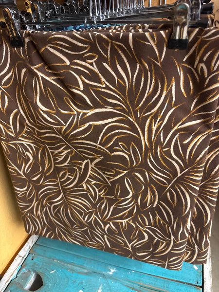 I’e Lavalava- Brown/Tan Leaves