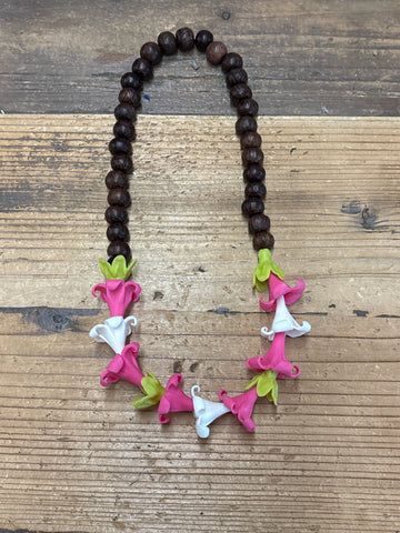 Car Lei- Pink and White Puakenikeni/Pakalana