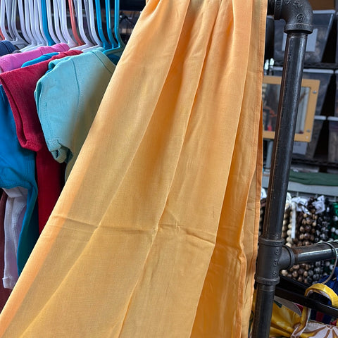 Pareu- No Fringe Rayon - Lite Orange