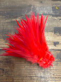 Rooster Saddle Feathers- Dyed Flamingo Pink