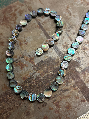 Abalone Paua ROUND Shell Strand