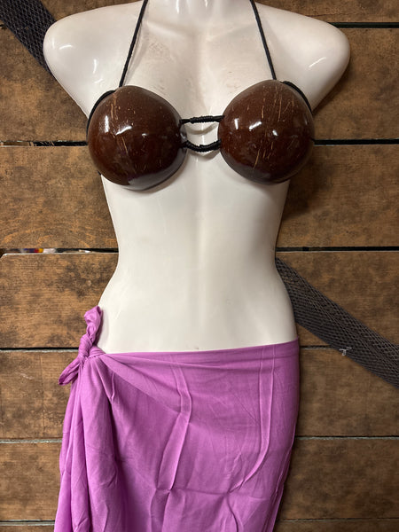 Pareu- No Fringe Rayon - Lilac