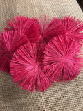 Raffia Circles- Red