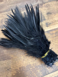 Rooster Saddle Feathers- Dyed Black