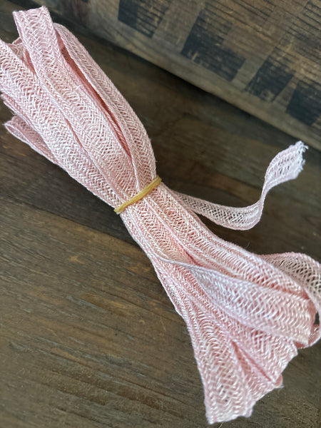Hemp Weave Trim- Lite Pink