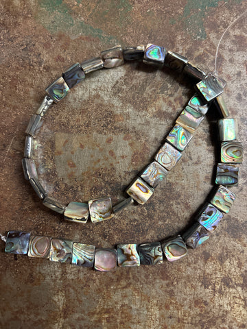 Abalone Paua SQUARE Shell Strand