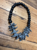 RAIDERS Car Lei Black & Gray Plumeria