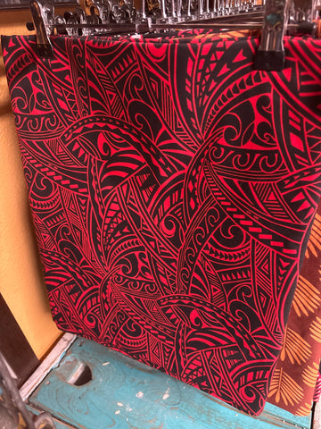 I’e Lavalava- Red/Black Tribal