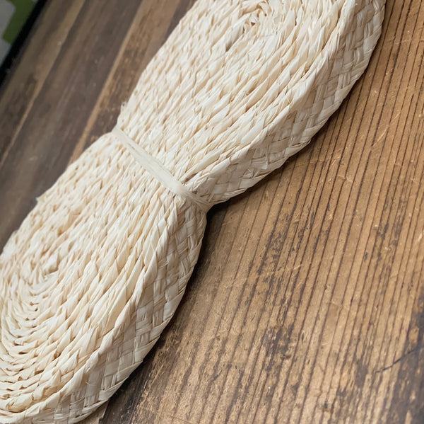 Woven Raffia - Natural 1/2” Wide