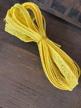 Hemp Weave Trim- Bright Yellow