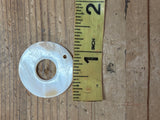 White Mother of Pearl Donut Shell 1.2”