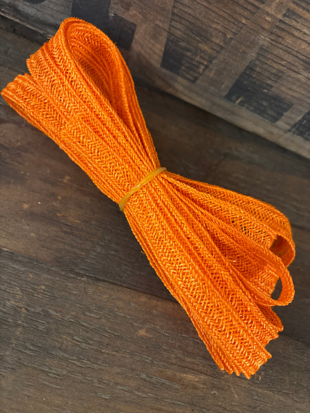 Hemp Weave Trim- Bright Orange