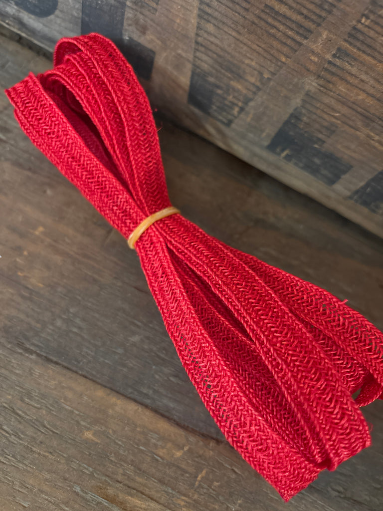 Hemp Weave Trim- Red – California Hula Center