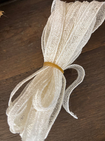 Hemp Weave Trim- White