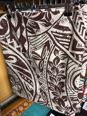 I’e Lavalava- Brown/Tan Tribal