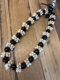 Kukui Nut Lei with Cowry Rings
