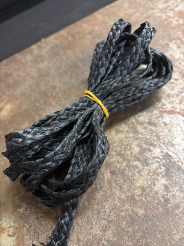 CLEARANCE- Woven Raffia Trim- Black