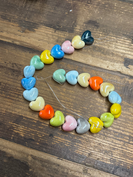 Ceramic Hearts Strand