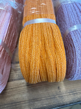 Hemp Weave Trim- Apricot Orange