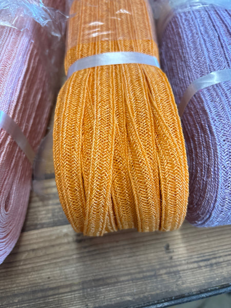 Hemp Weave Trim- Apricot Orange