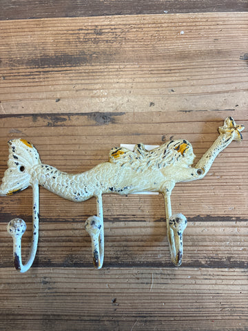 CLEARANCE- Cast Iron Mermaid Wall Hook