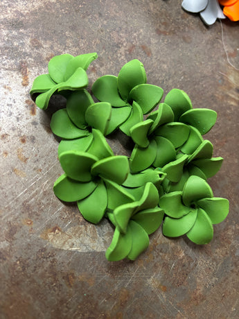 Clay Plumeria Flower Beads for Lei