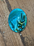 Turquoise Oval Shell