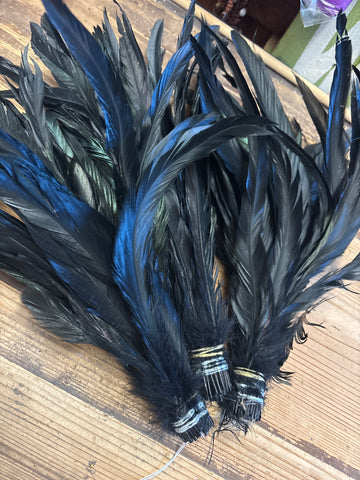 Rooster Tail Feathers 11-14” BLACK