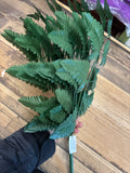 Artificial Leatherleaf Fern Bush (84 leaves)