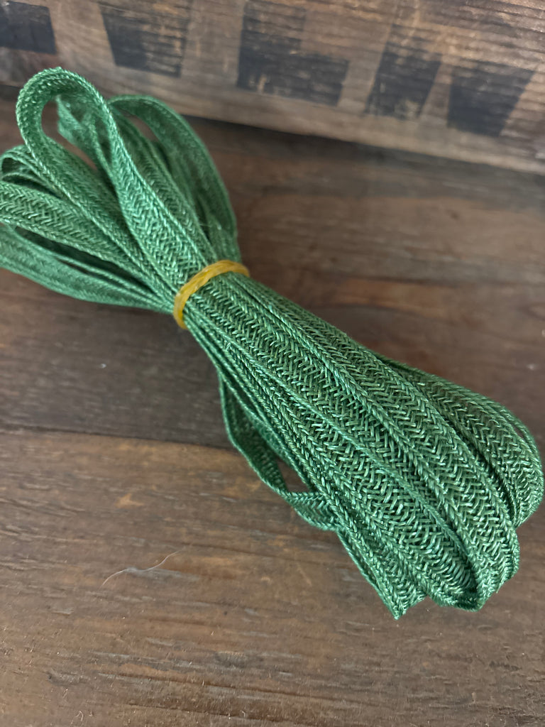 Hemp Weave Trim- Emerald Green – California Hula Center