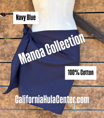 Manoa Premium Cotton Pareu Collection - Navy Blue
