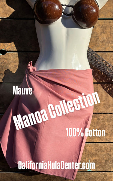 Manoa Premium Cotton Pareu Collection - Mauve