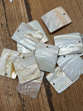 White Kabibe Rectangle Shell