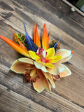 Bird of Paradise Orchid Flower Hair Clip