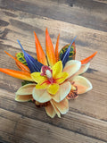 Bird of Paradise Orchid Flower Hair Clip