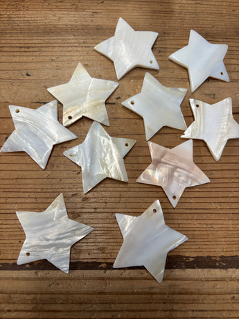 White Mother of Pearl Star 2”