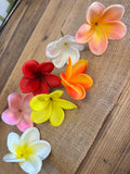 Jelly Foam Plumeria Hair Pick-Pink