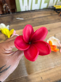 Jelly Foam Plumeria Hair Pick-Red